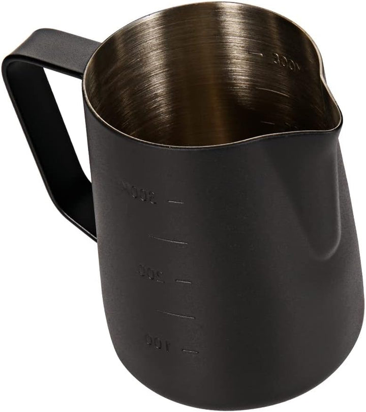 Dianoo Espresso Dampfkrug 350ml, Milchaufschäumkrug Edelstahl mit Messung, Milchaufschäumbecher, Kaf