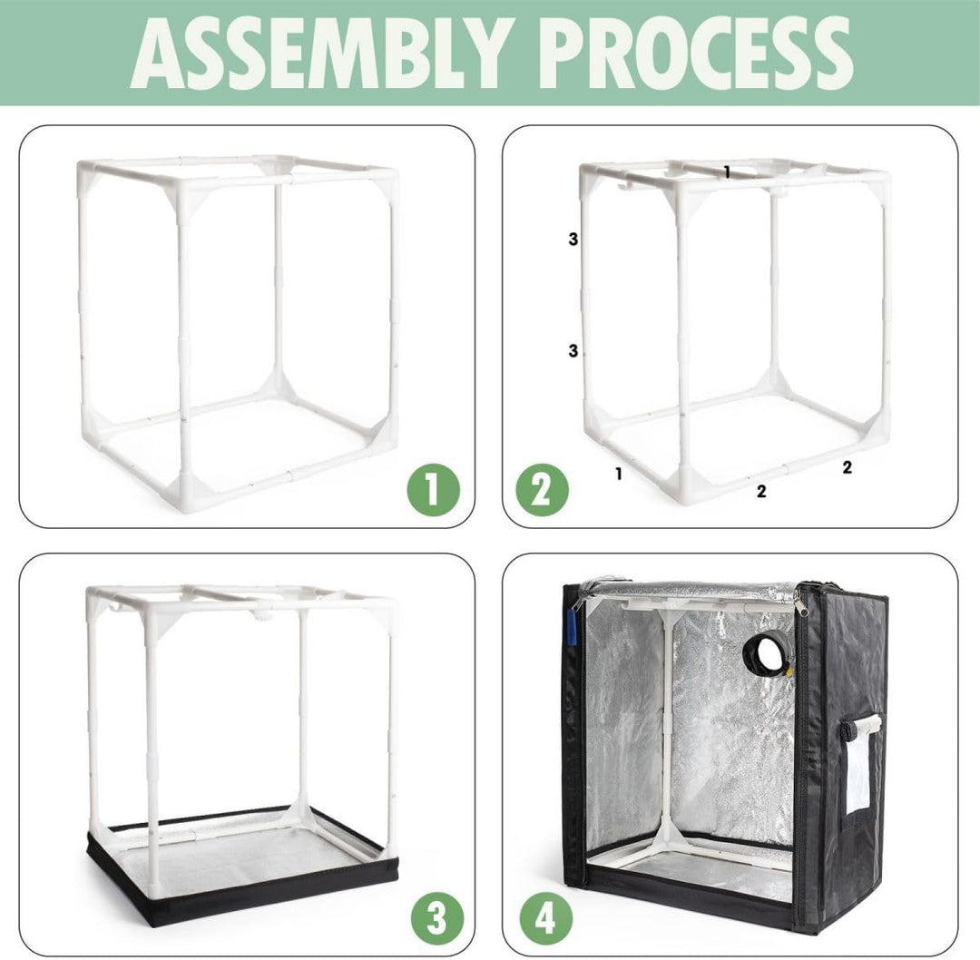 POTLAB Kleines Wachstumszelt für AeroGarden Indoor-Garten, Mini-Wachstumszelt für Hydrokultur-Anbaus