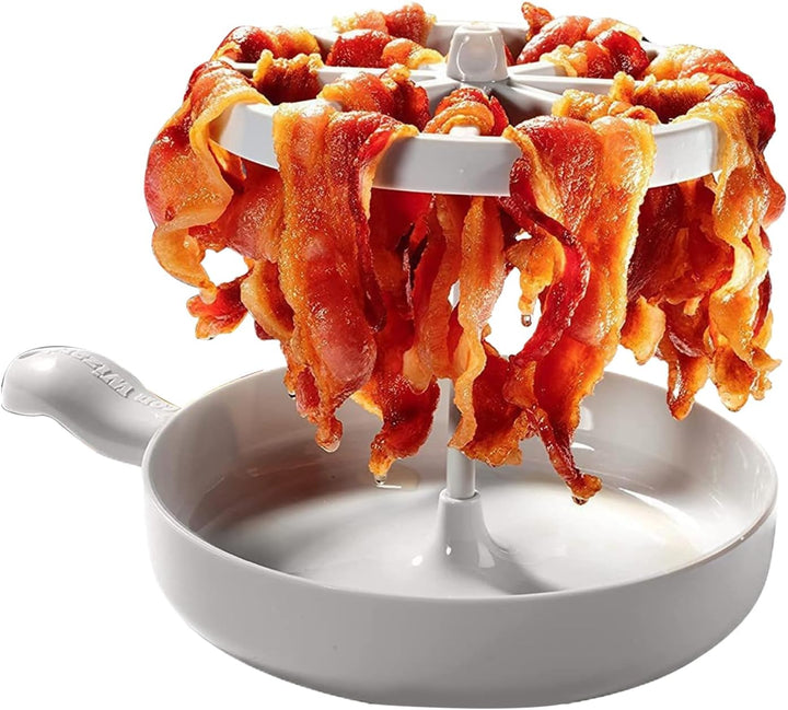 Bacon Wizard für knusprigen, Speckkocher für Mikrowelle, Mikrowellen-Speckregal, vertikaler Aufhänge