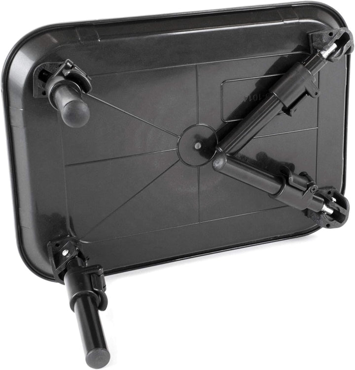 Bivvy Table 35x25cm – Verstellbarer Beistelltisch für Angelzelt & Camping – Teleskopbeine höhenverst