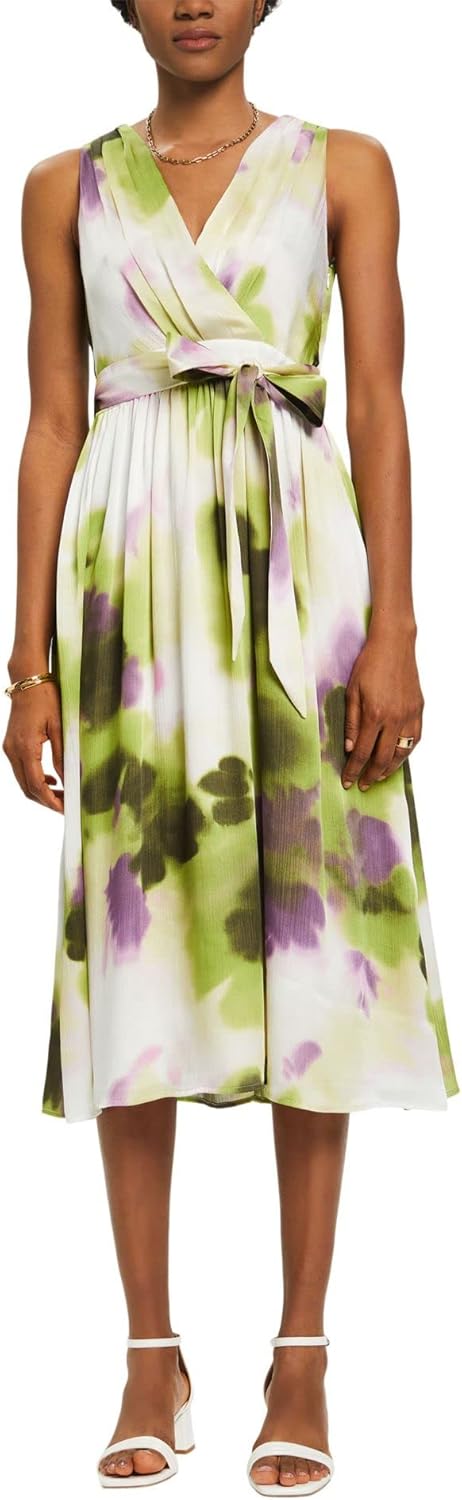 Esprit Damen 023eo1e340 Kleid 36 318/Leaf Green 4, 36 318/Leaf Green 4