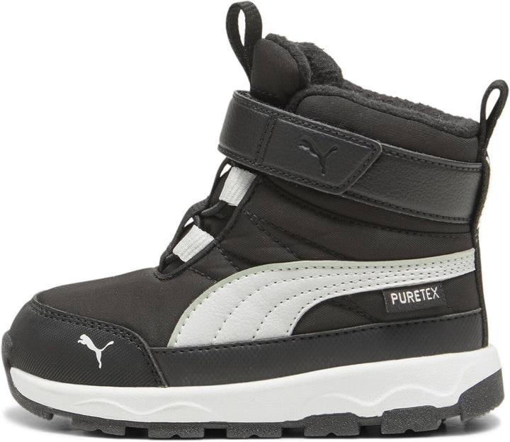 PUMA Unisex Kinder Evolve Boot Puretex Ac+psHigh Boot 20 EU Puma Black Ash Gray Puma White, 20 EU Pu