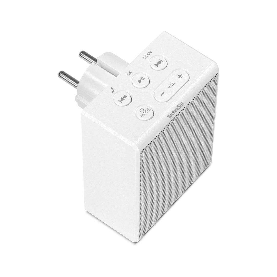 TechniSat VIOLA Steckdosenradio - Kompaktes UKW-Radio für die Steckdose (Bluetooth, Freisprecheinric