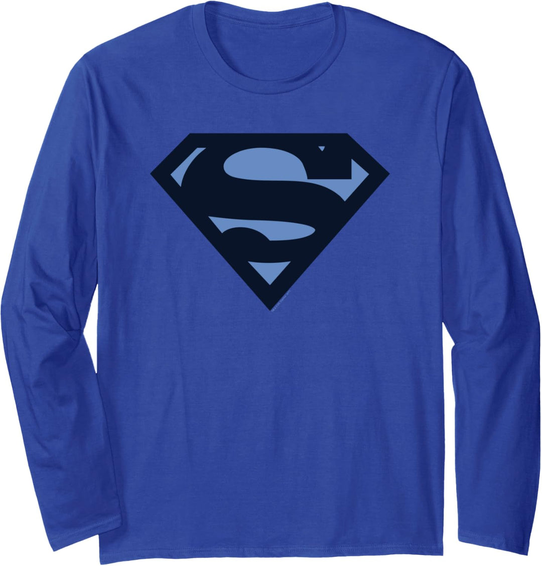 Superman Blue Shield Langarmshirt