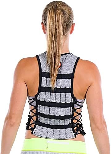 HYPERWEAR Uni Erwachsene Hyper Vest Pro gewichtete Weste, Schwarz / silberfarben