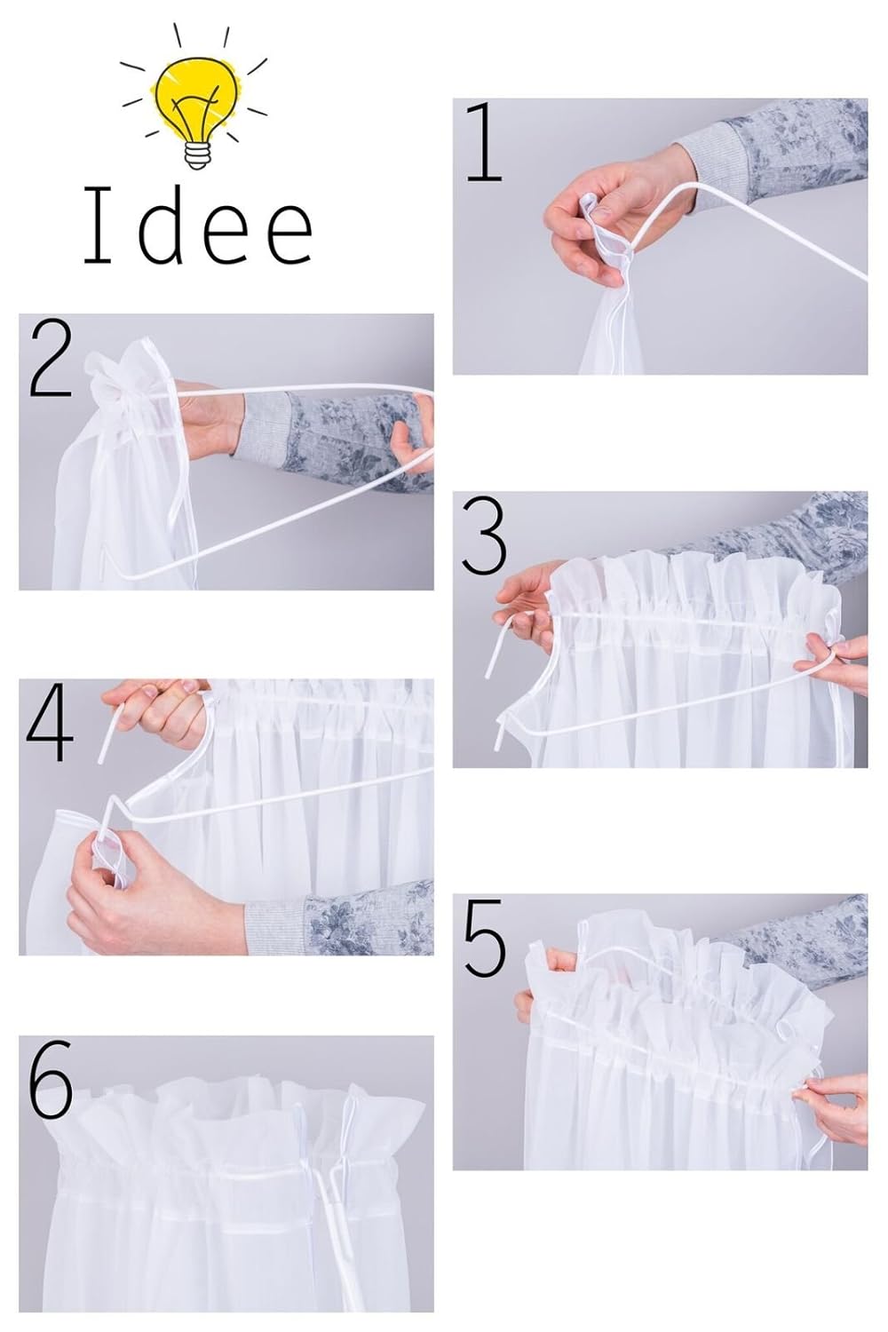 Amilian Baldachin für Babybett - Betthimmel für Baby Zimmer, Stubenwagen, Babywiege, Kinderbett, Dek