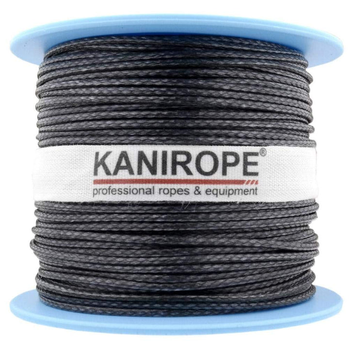 Kanirope® Dyneema Seil PRO 2,5mm 100m Schwarz 12-fach geflochten SK78 verstreckt beschichtet, 100m S