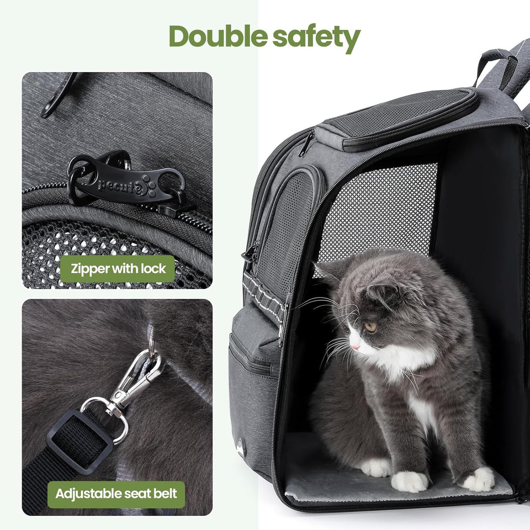 Pecute Katzenrucksack Hunderucksack Haustier Rucksack, Belastung Verringern Hundetasche, Katzentasch