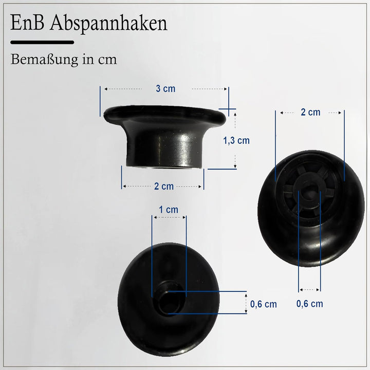 EnB Abspannhaken 30 mm – 20 Stück Anhängerhaken – Made in Germany – rostfrei & zugfest – Planenbefes