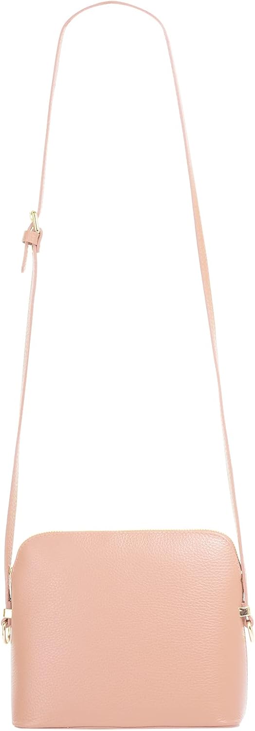 Cluty Umhängetasche echt Leder Damen - 021219 Rosa, Rosa