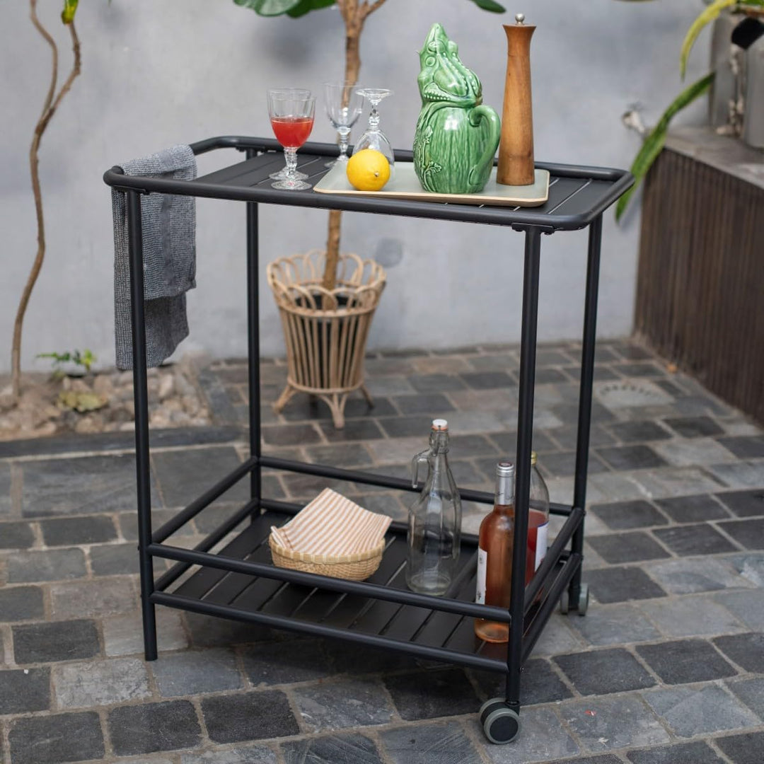 Gartenwagen 61 x 42 cm schwarz - GS163N, Schwarz