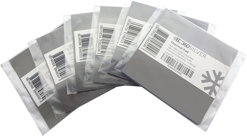 EC360® Silver 12W/mK Wärmeleitpad (100 x 100 x 2,5 mm), 100 x 100 x 2,5 mm