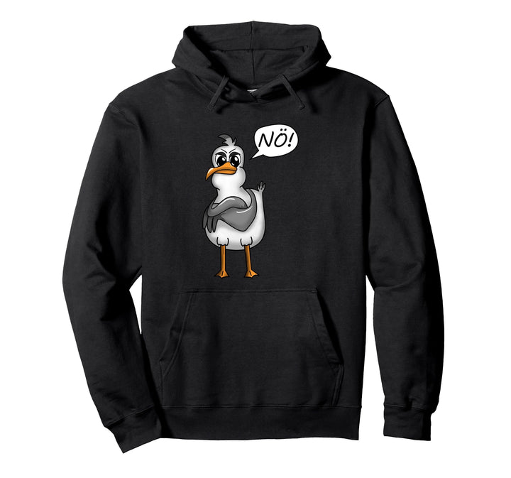 PLATTDEUTSCHE SPRÜCHE MIT MÖWE Pullover Hoodie