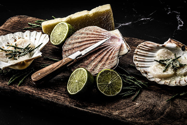 Laguiole Style de Vie Luxury Line, Austernmesser-Geschenkset, 2-teilig, Olivenholz