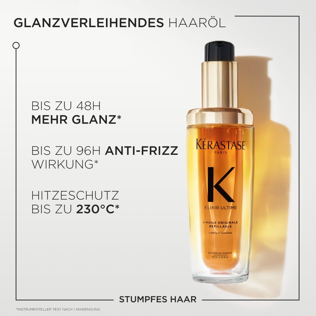 Kérastase Haaröl für trockenes Haar, Pflegend und nährend für mehr Glanz, Hitzeschutz und Anti-Frizz