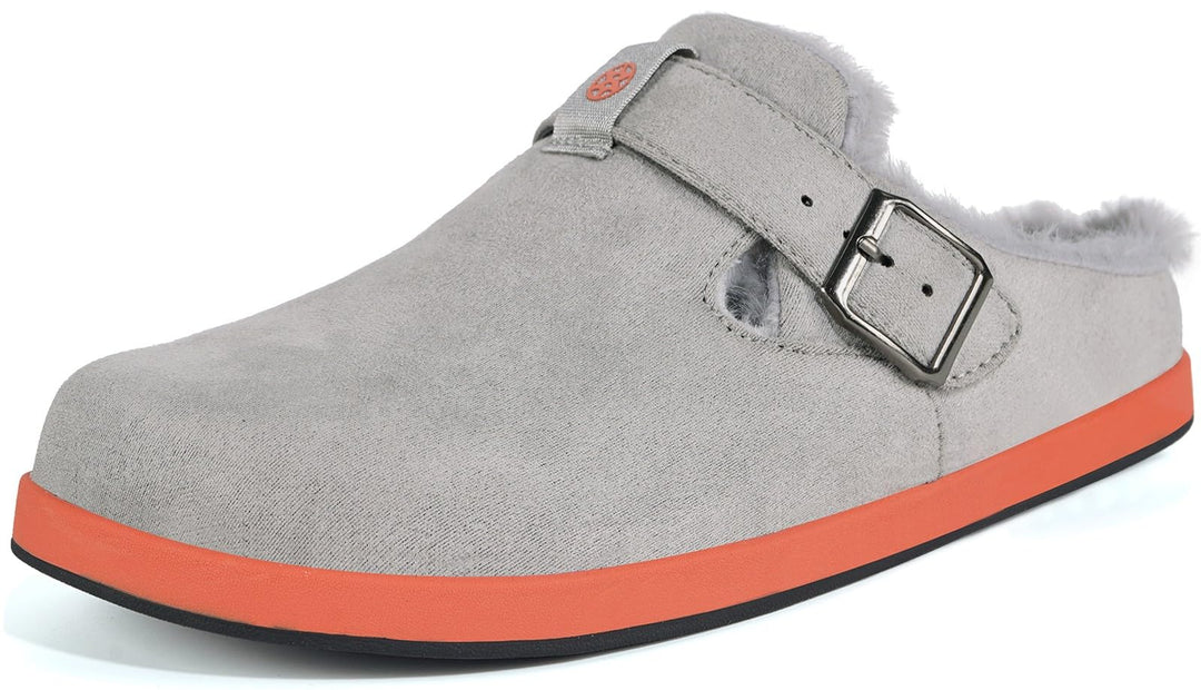 Sisttke Hausschuhe Herren Damen Lined Clogs Wildleder Flauschige Gefüttert Pantoffeln Wärme Slipper