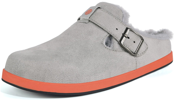 Sisttke Hausschuhe Herren Damen Lined Clogs Wildleder Flauschige Gefüttert Pantoffeln Wärme Slipper