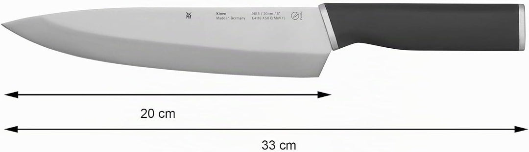 WMF Kineo Messerset Küche 3teilig, Made in Germany, 3 Küchenmesser scharf, Performance Cut, Kinetisc
