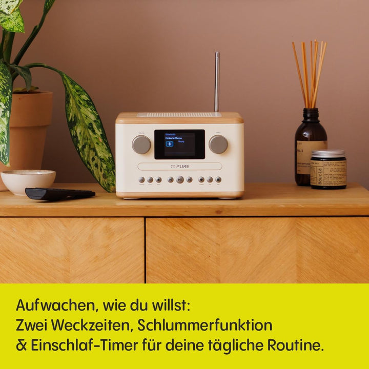 Pure Classic C-D4 – DAB+ & UKW Radio mit CD-Player, Netzbetrieb, Bluetooth 5.3, USB & AUX, Farbdispl