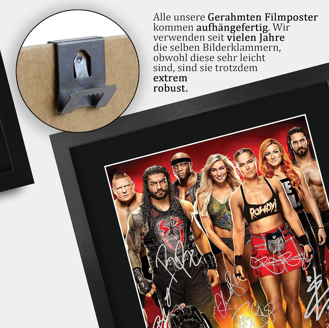 HWC Trading Wrestlemania 35 The Cast Gifts gedrucktes Autogramm Bild für WWE & WWF Fanartikel-Fans –