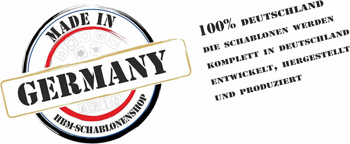 Schablonen Buchstaben gross 10cm hoch • 1 Satz Alphabet A-Z - 26 + 4 Sonderzeichen • Set Nr.04 Buchs