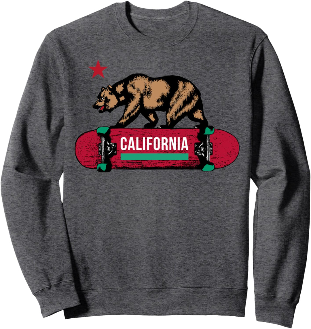 California Bear Flag Skateboard Deck Sweatshirt