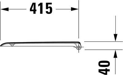 Duravit WC-Sitz D-Code, Toilettendeckel aus Urea-Duroplast, Klodeckel mit Edelstahl Scharnieren, Wei