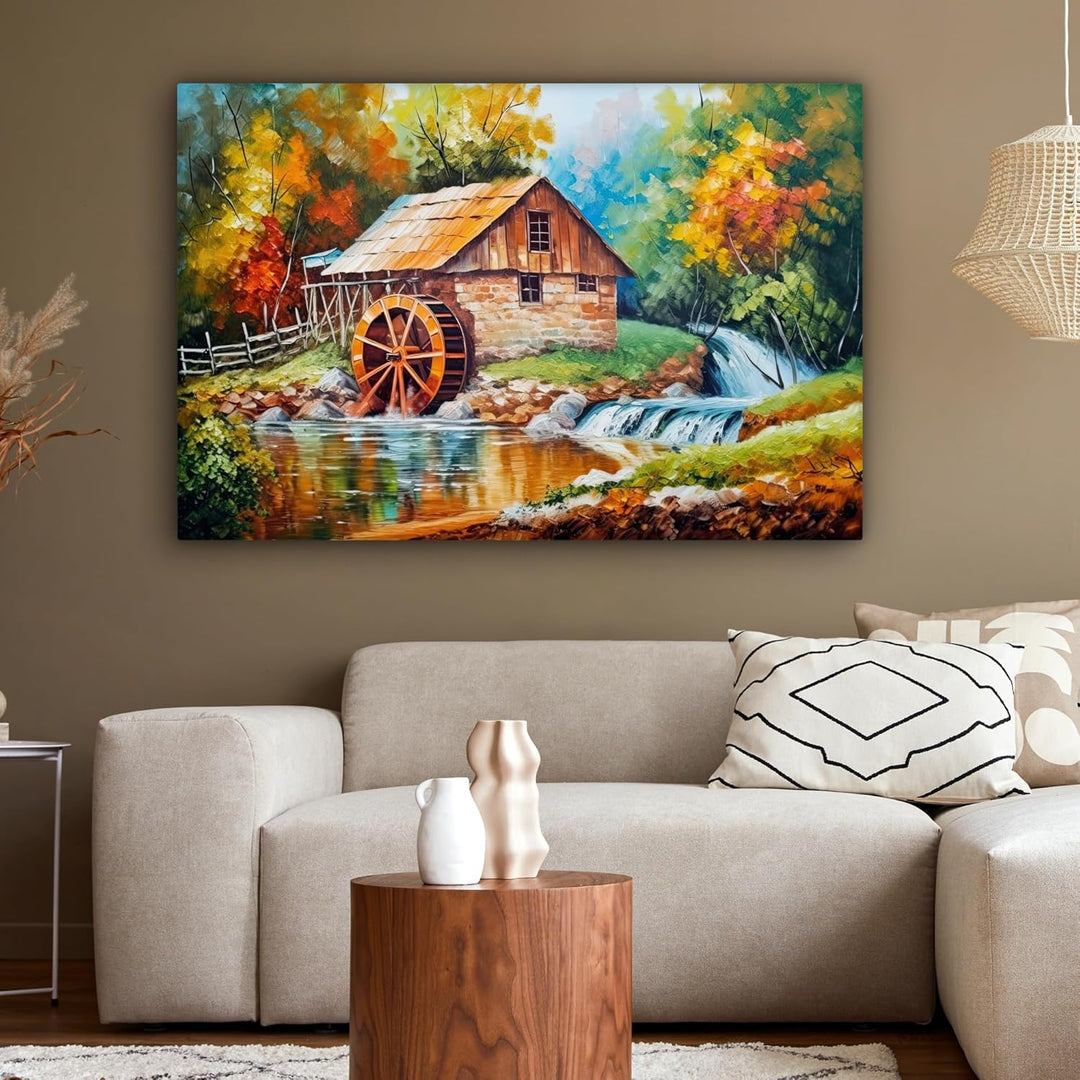MuchoWow© Leinwandbild Gross 120x80 cm XXL Dekoration Wohnzimmer Bilder Aufhängen Wall Decoration Li