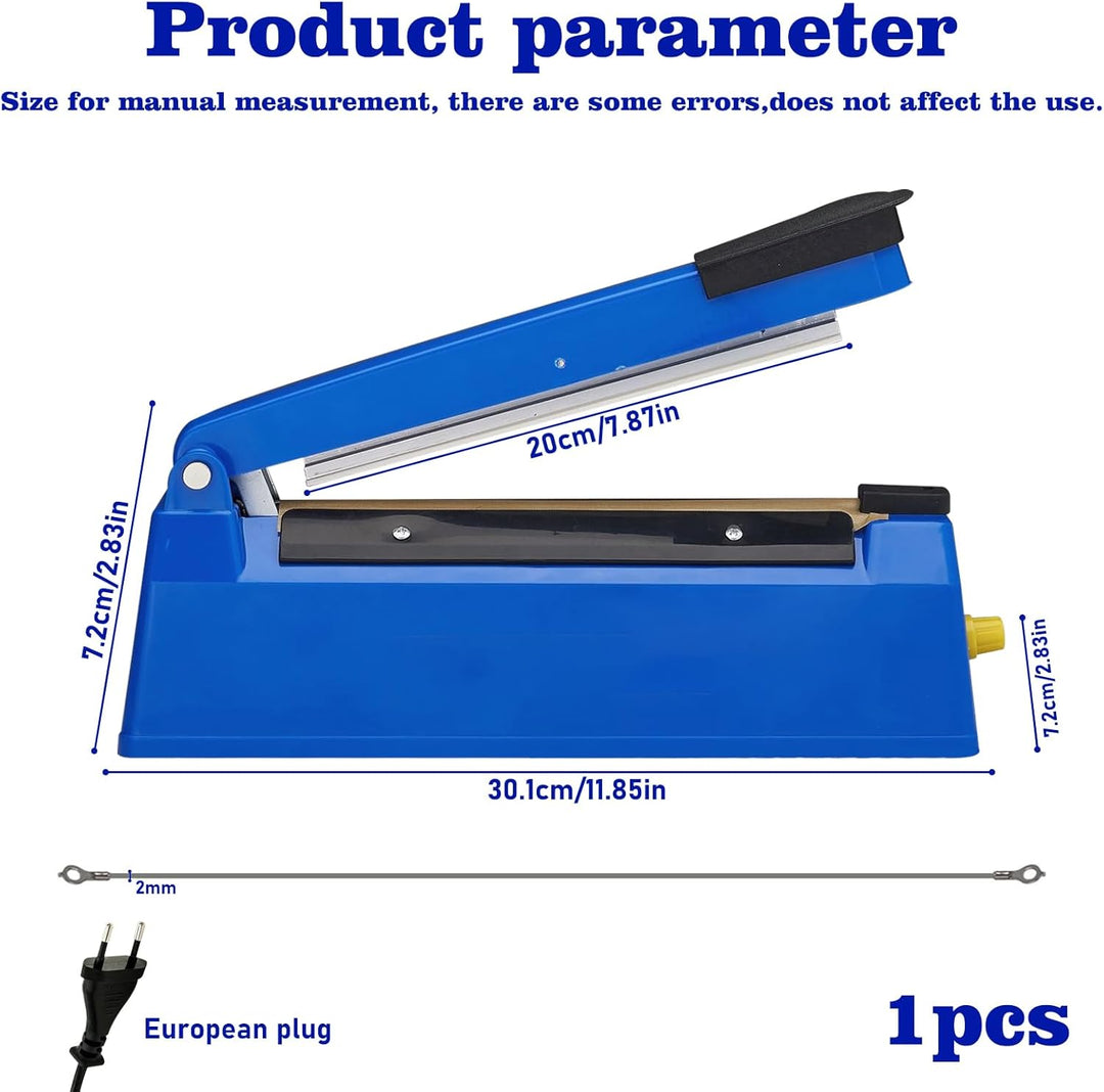 Heisssiegelgerät, 200mm Folienschweissgerät, Bag Sealer, Mini Folienschweissgerät, Plastiktüten Tüte