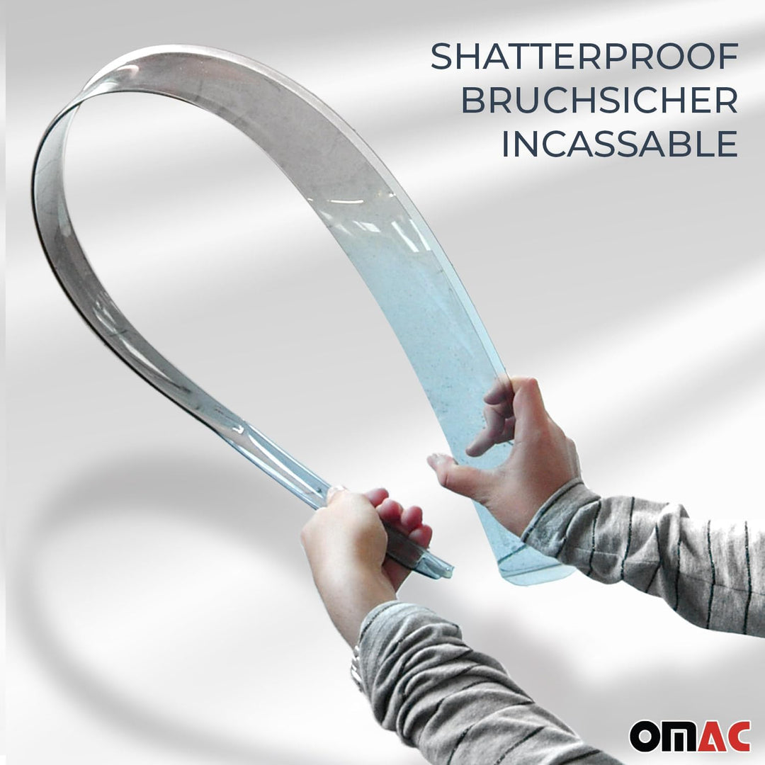 Windabweiser Regenabweiser kompatibel mit Peugeot 3008 5008 2016-2024 Dunkel Acryl 2tlg