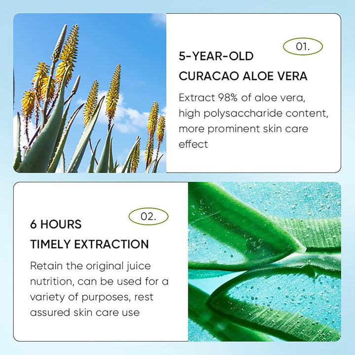 OKAQEE Damen-Hautpflege-Set 6 Stück Aloe Vera, 6 Stück Aloe Vera