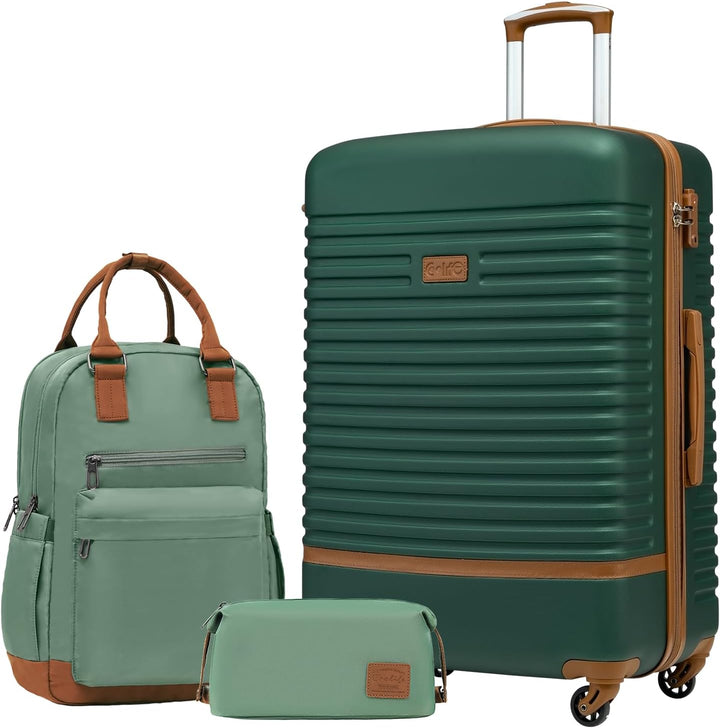 COOLIFE Koffer Trolley Koffer Reisekoffer von ABS Hartschalen Trolley 4 Rollen TSA-Schloss Der Koffe