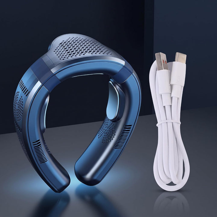 Yosoo Health Gear Nackenventilator mit Halbleiterkühlung und -heizung, Tragbarer Ventilator mit 3 Ge