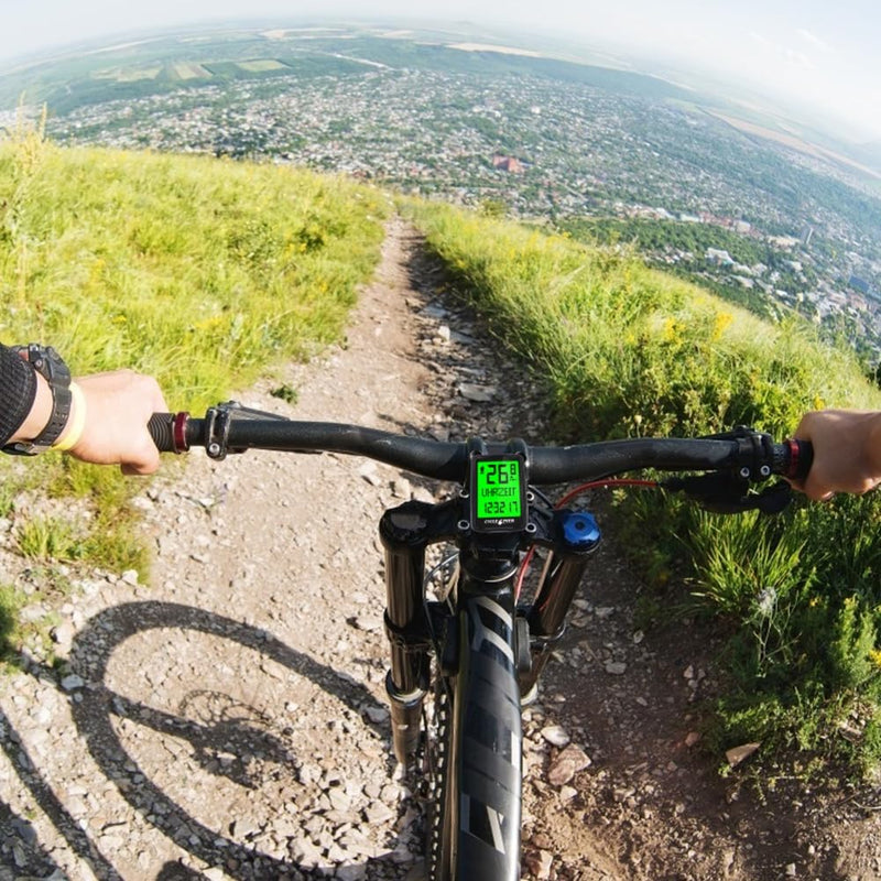 Fahrradcomputer USB Aufladbar, Fahrrad Kilometerzähler Tachometer Kabellos IPX7 Wasserdicht, Fahrrad