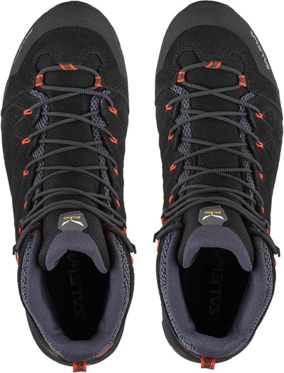 Salewa Herren Ms Alp Mate Mid PTX Trekking-& Wanderstiefel 39 EU Black Out Fluo Orange, 39 EU Black