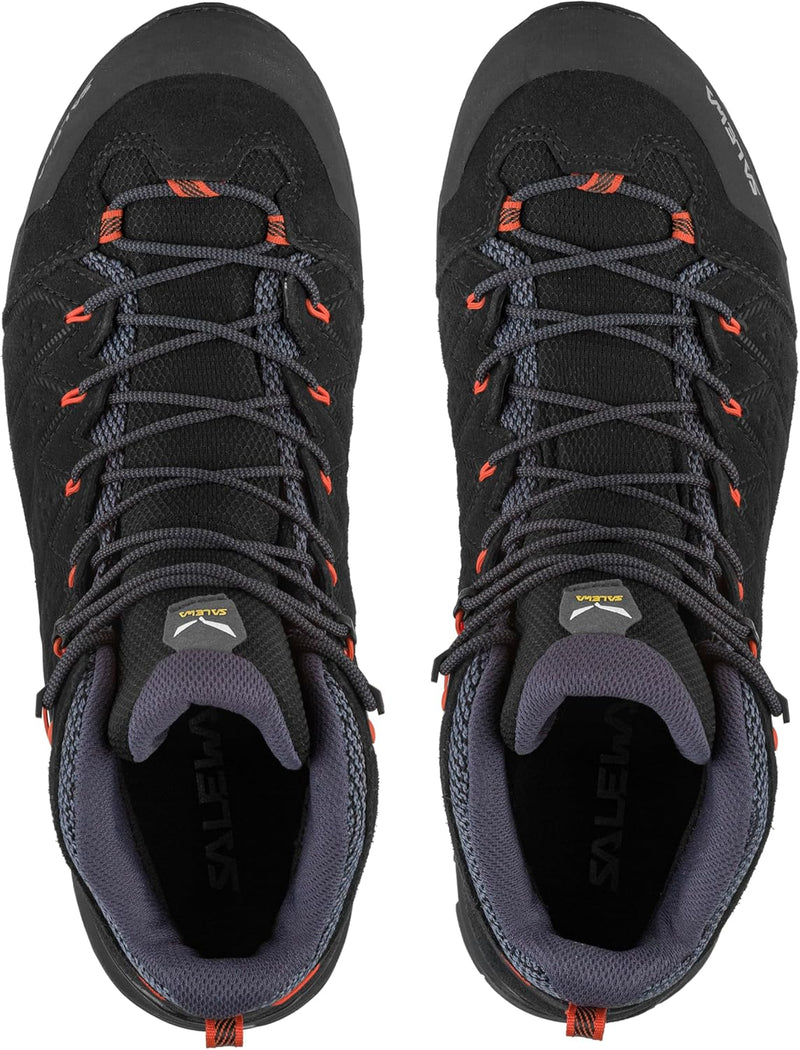 Salewa Herren Ms Alp Mate Mid PTX Trekking-& Wanderstiefel 39 EU Black Out Fluo Orange, 39 EU Black