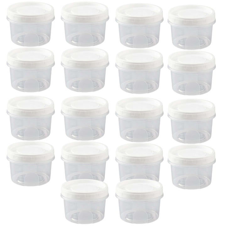 URMONA 18 Stück 400ml/23.7oz Kleine Lebensmittelbehälter, Kleine Dosen Mit Deckel Plastik，Transparen