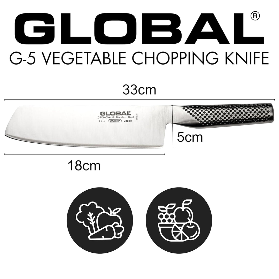 Global G-5 Edelstahl G5 Gemüse Chopper, 18cm Länge,