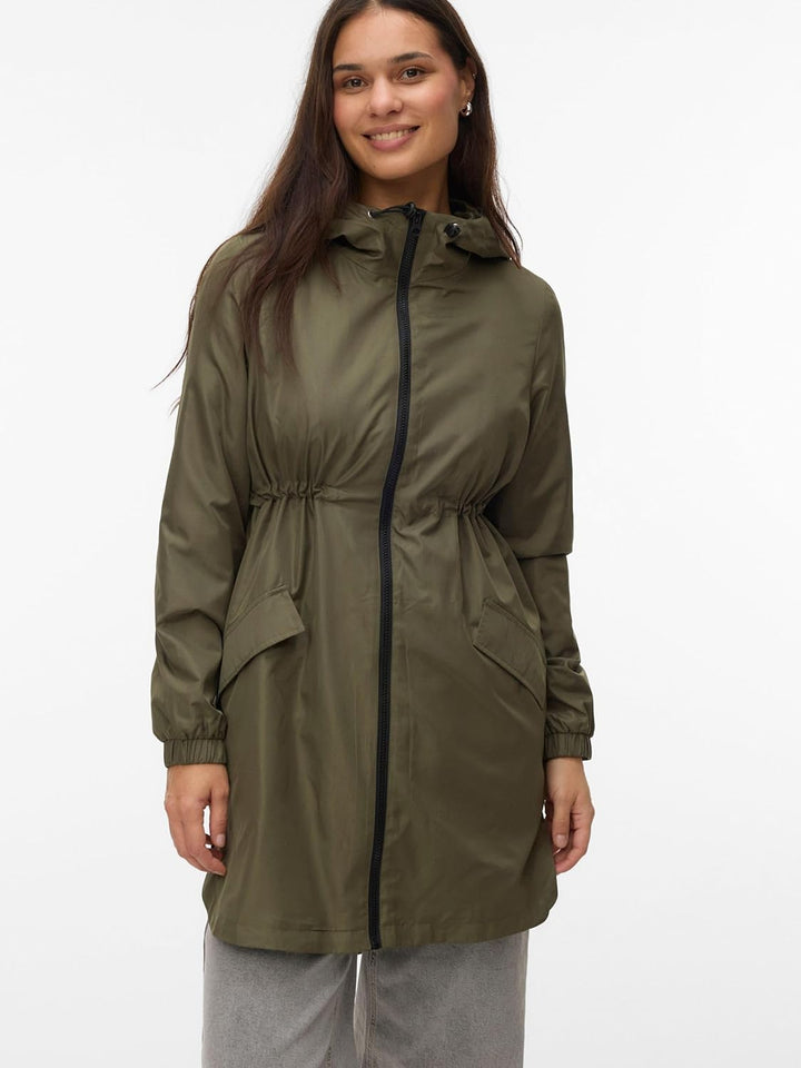 MAMALICIOUS Female Jacke Stehkragen Elastische Bündchen Mantel Kalamata M, Kalamata M