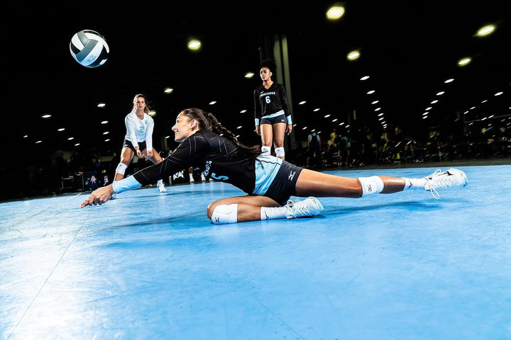 Mizuno Elite 9 SL2 Volleyball-Knieschoner, Schwarz, Grösse S