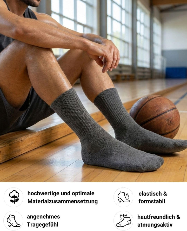 10 | 20 | 30 Paar Sportsocken Tennissocken Arbeitssocken Herren &amp; Damen Socken Baumwolle 35-38 10 Pa