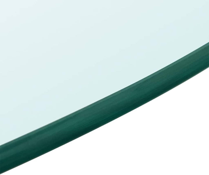 vidaXL Tischplatte Gehärtetes Glas Ø 700 mm Tisch Glasplatte Platte Esstisch Ø 70 cm Transparent, Ø