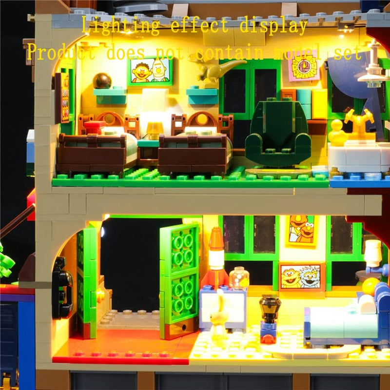 GEAMENT LED Licht-Set Kompatibel mit Lego 123 Sesame Street - Beleuchtungsset für Ideas 21324 Baumod