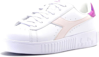 Diadora Game Step GS 177376 D0283 Damen-Sneaker 22 EU White Robinia Violet, 22 EU White Robinia Viol