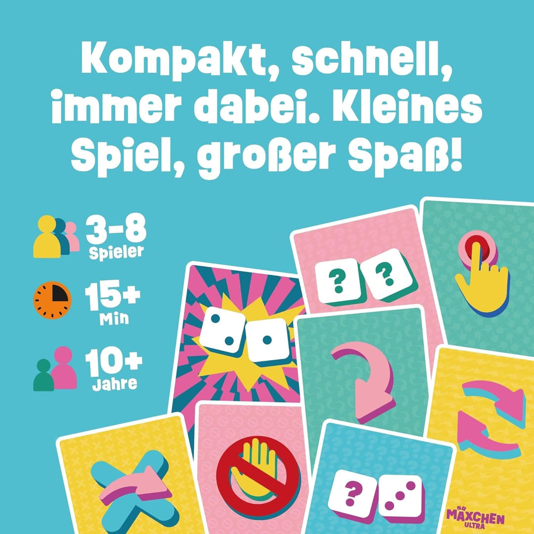 GANZ NEU - Mäxchen Ultra – Lustiges Kartenspiel &amp; Partyspiel | Bluff Spiel für jede Gelegenheit, Sil
