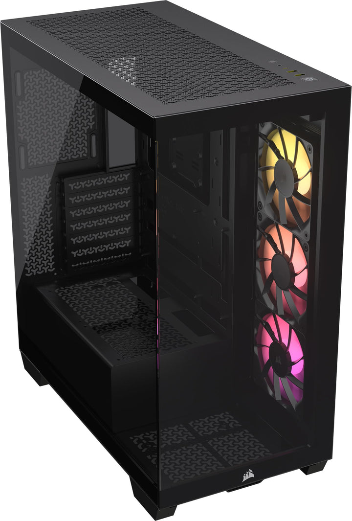 CORSAIR 3500X ARGB Mid-Tower ATX PC-Gehäuse - Gehärtetes Panorama-Glas - Umgekehrte Verbindung Mothe
