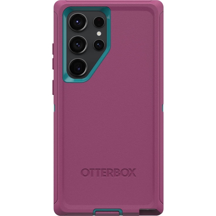 OtterBox Schutzhülle für Galaxy S23 Ultra Defender Serie – Canyon Sun (Pink), robust und langlebig,