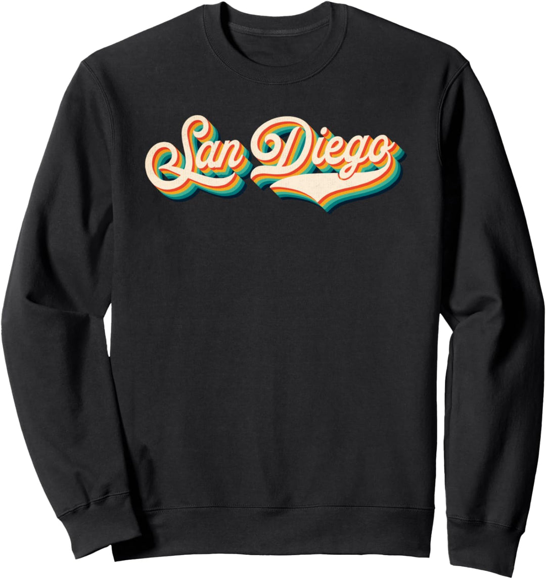 70s Vintage Retro San Diego California Throwback Gift Sweatshirt