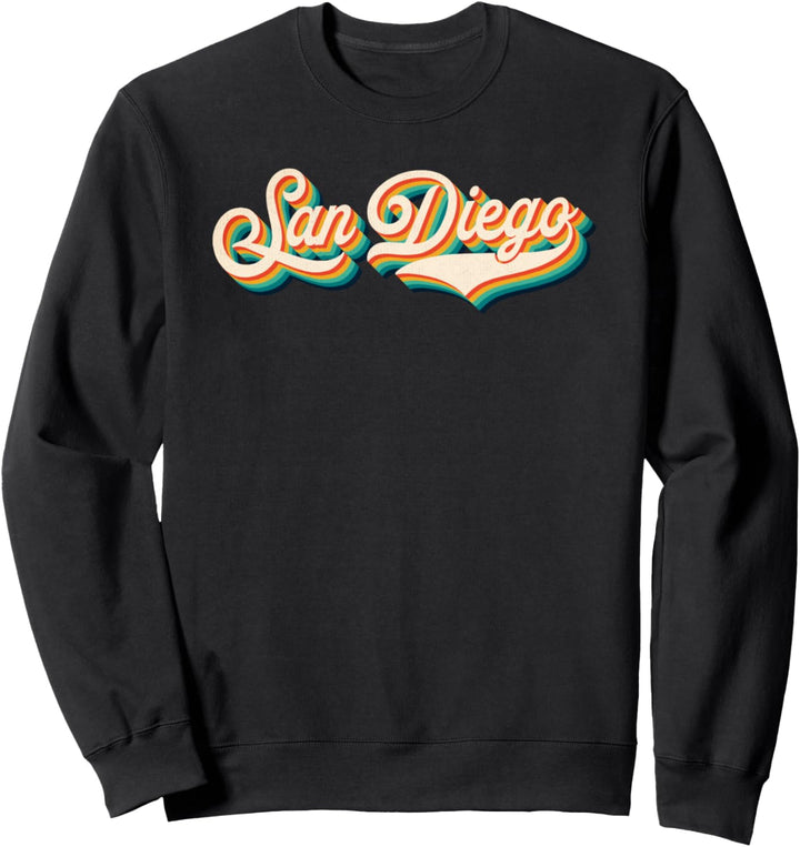 70s Vintage Retro San Diego California Throwback Gift Sweatshirt