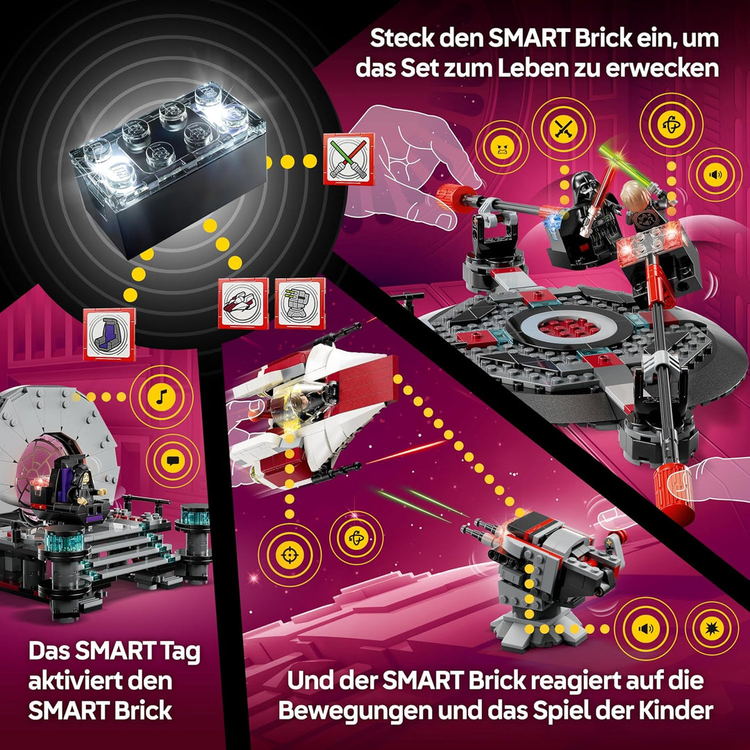 LEGO Star Wars 75427 SMART Play: A-Wing und das Duell im Thronsaal - Interaktives All-in-1 Spielset